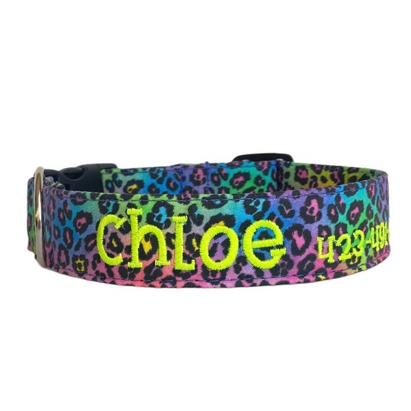 Leopard Dog Collar Etsy