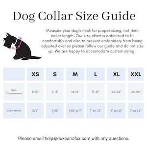 Embroidered Dog Collar, Personalized Dog Collar, Floral Dog Collar, Collar, Polka Dot Collar, Engraved Collar, Custom Dog Collars, Gingham image 6