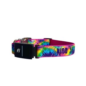 Fi Series 3+ and Fi Series 3 Compatible Dog Collar, Embroidered Fi Series 3/3+ Dog Collar, Fi Component must be purchased from Fi, Tie Dye