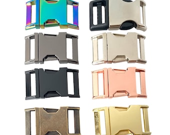 Engraved Metal Dog Collar Buckle, Silver Buckle, Rainbow Buckle, Gold Buckle, Rose Gold Buckle, Black Buckle, Custom Engraved Buckle