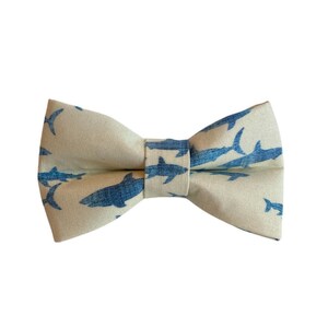 Shark Dog Collar Bow Tie, Bow Tie for Dogs, Dog Bow Tie, Bow Tie for Dog Collars, Dog Collar Accessories by Duke & Fox®