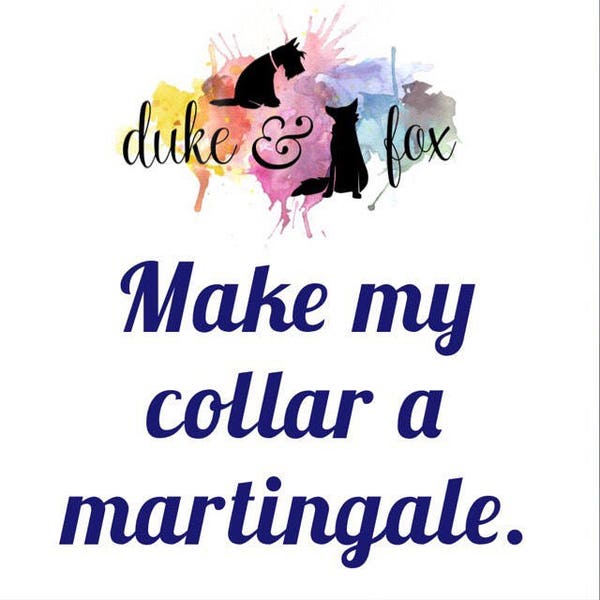 Make this a martingale collar Add on! Martingale part will be made with coordinating nylon