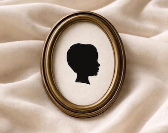 Mother’s Day Gift, Custom Silhouette Portrait from Photo, Personalized Keepsake Wall Art