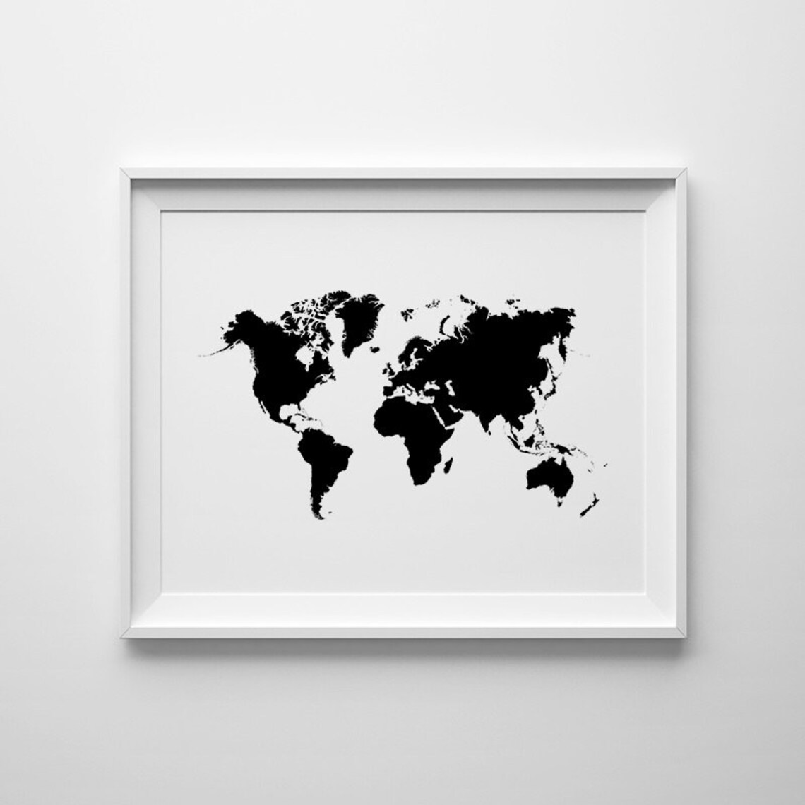 World Map Wall Art Large World Map World Map Poster Etsy
