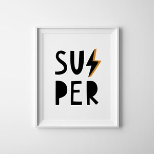 Superhero Wall Art, Boys Room Print, Instant Download, Superhero Birthday, Party Decoration, Playroom Printable