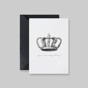 Carte de Saint-Valentin, Tu es mon roi, cadeau petit ami, carte d'amour de la Saint-Valentin, Saint-Valentin pour lui, cadeau mon roi