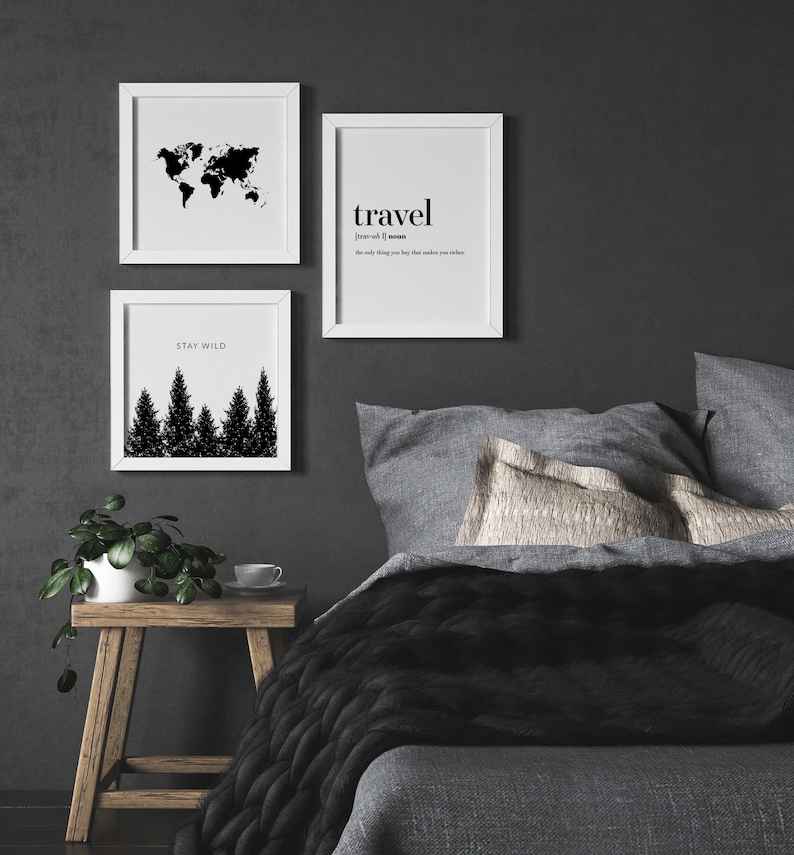 Travel Definition Printable Wall Art Travel Gift Definition | Etsy