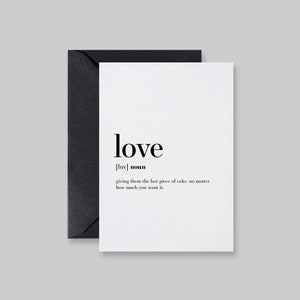 Definizione di amore, biglietto per fidanzato, biglietti stampabili, San Valentino, biglietto d'amore per lui, biglietto d'amore divertente, biglietto di San Valentino