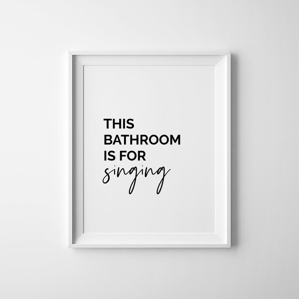 Bathroom Quote - Etsy