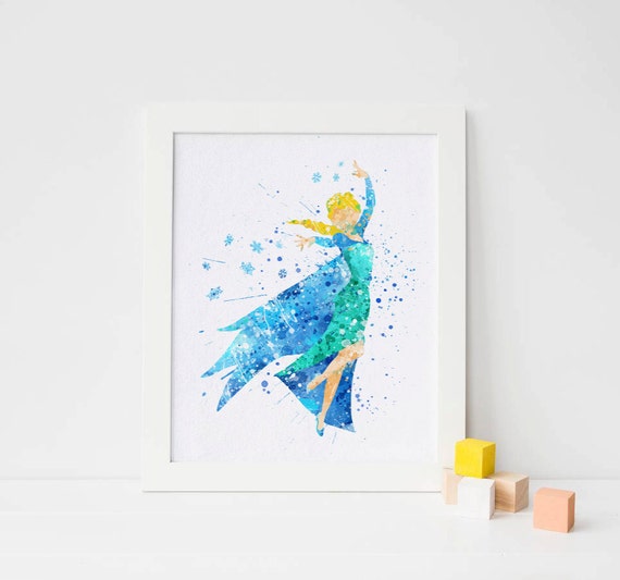 Frozen Elsa Print Frozen Disney Frozen Wall Decor Frozen Etsy