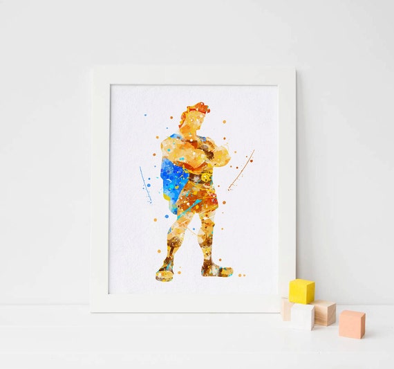 Disney Hercules Disney print Nursery Hercules Poster hercules wall art hercules printable art Kids wall decor hercules artwork hercules art Il_570xn