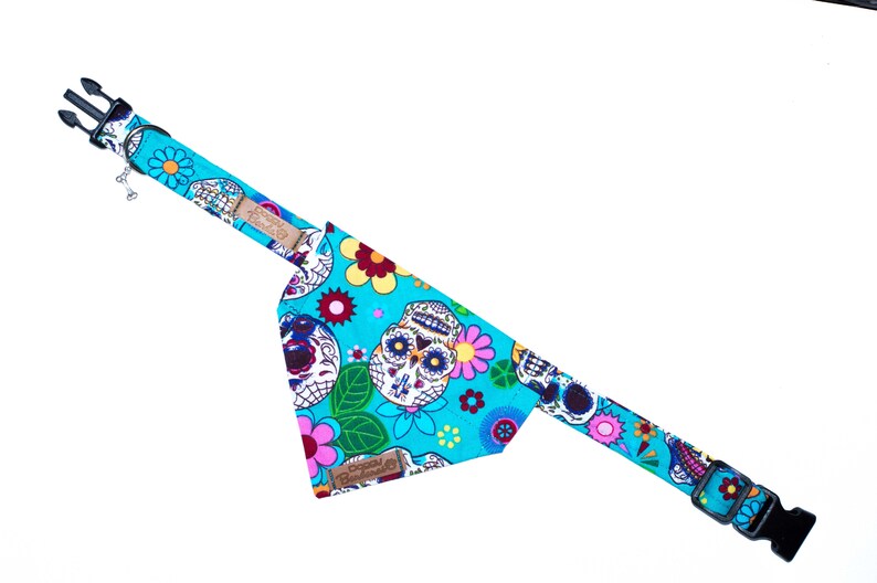 Paws & Bones on Tie Dye Reversible Slide-On Stay-On Collar Bandana Slide On Bandana Paws & Bones on Tie Dye Reversible Slide-On Stay-On Collar Bandana Slide On Bandana