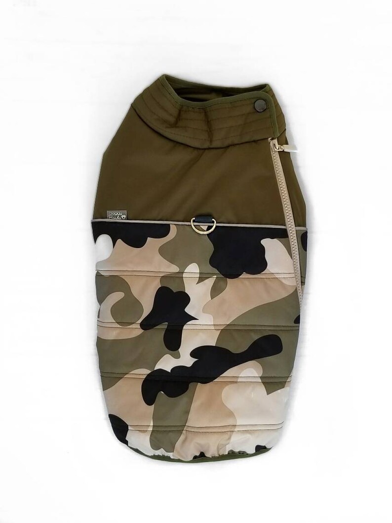 Boy dog coat Camouflage dog jacket Army camo dog jacket Etsy
