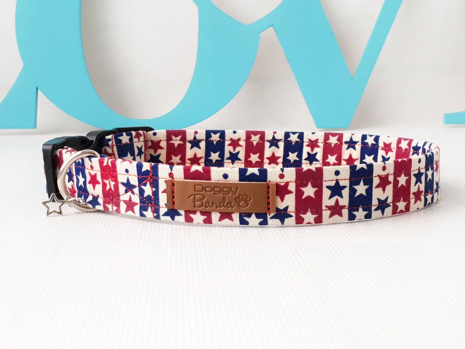 Patriotic Dog Collar American Flag Dog Collar Stars Stripes Etsy
