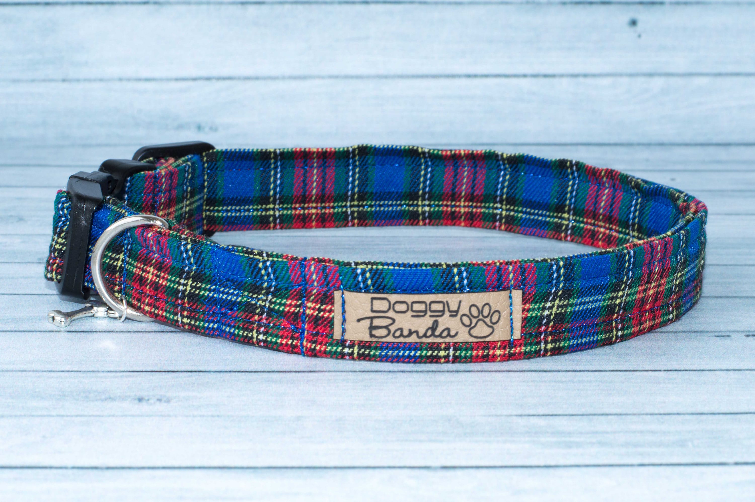 Tartan dog collar Plaid tweed dog collar Scottish Authentic Etsy