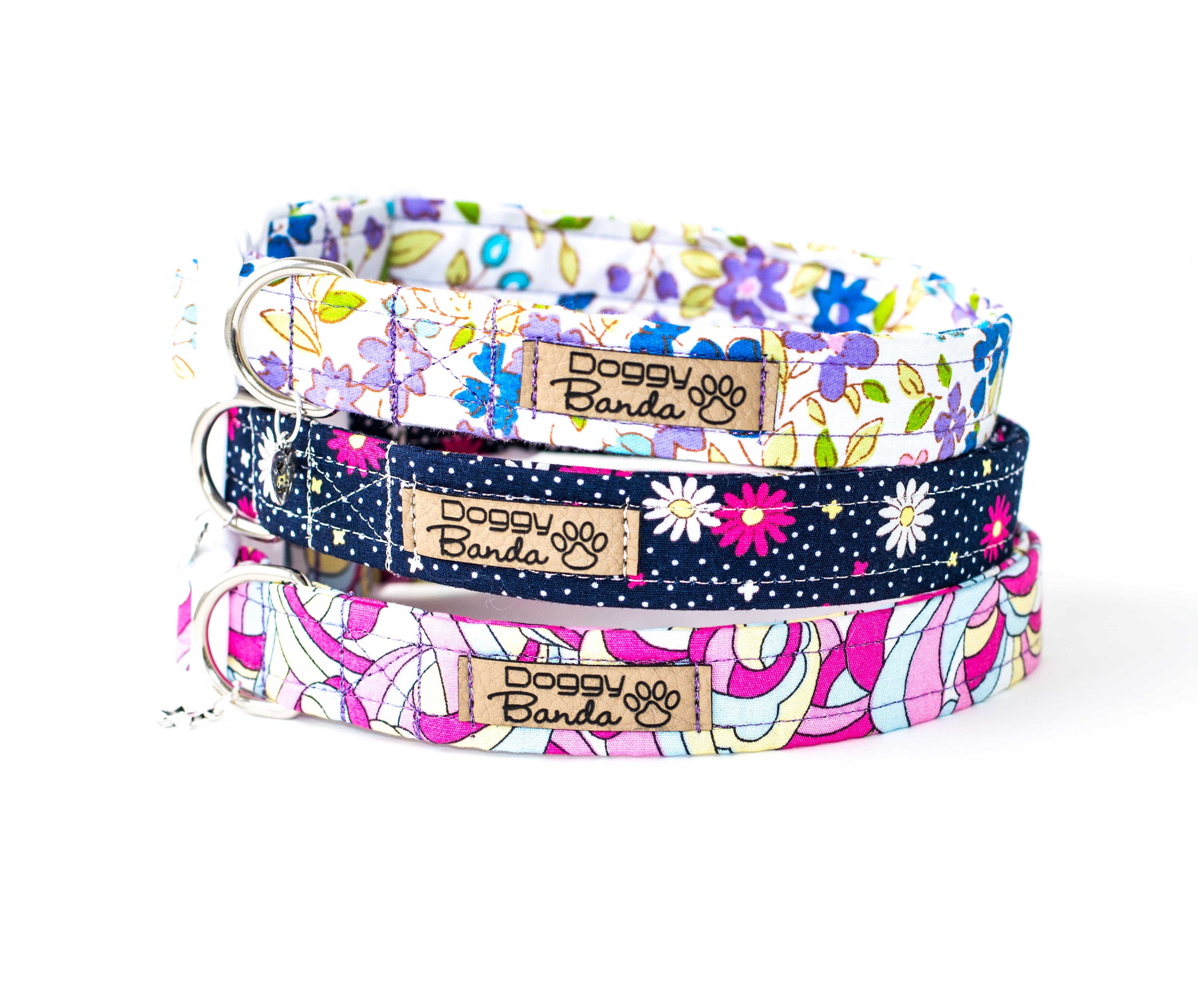 Chic Dog Collar Girly Dog Collar with flowers Small Etsy