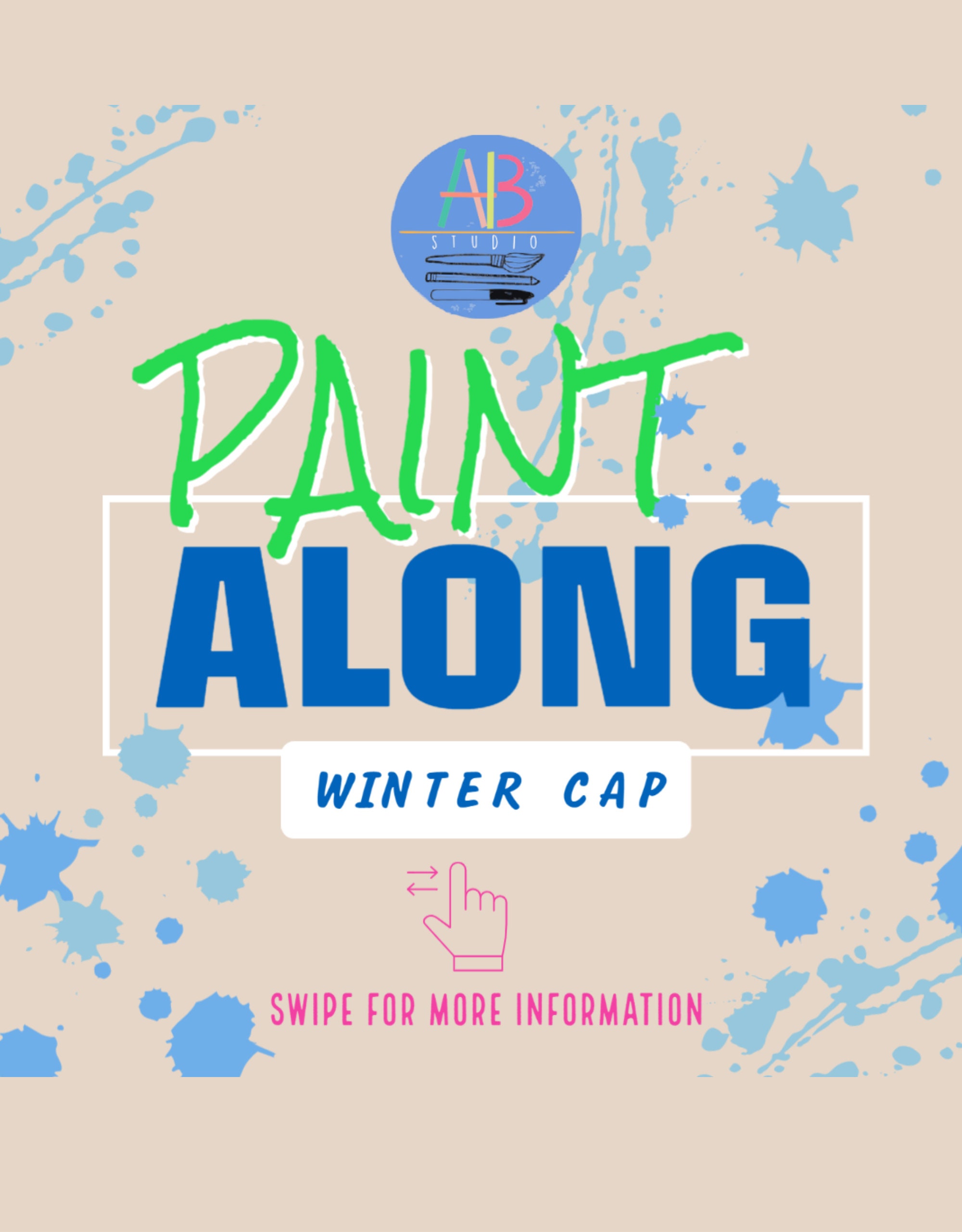 PAINT ALONG KIT: Winter Cap