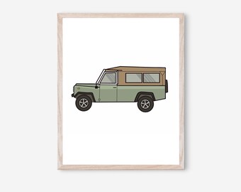 1983 Land Rover Defender 110 Digital Print