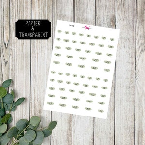 ZAHLEN #3082 Sticker Datum Planer Bujo Travelers Notebook Filofax Dekorative Papier Transparent Bullet Journal Kalender Scrapbooking