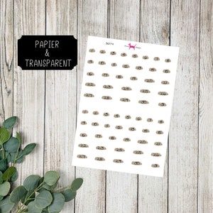ZAHLEN #3079 Sticker Datum Planer Bujo Travelers Notebook Filofax Dekorative Papier Transparent Bullet Journal Kalender Scrapbooking