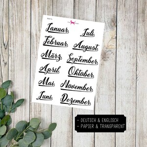 MONATE #3027 Adesivo Planer Bujo Travellers Notebook Filofax Carta decorativa Trasparente Bullet Journal Kalender Scrapbooking