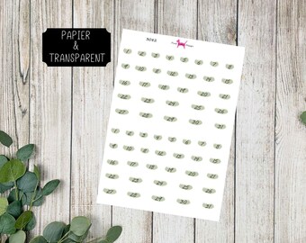 ZAHLEN #3082 Datum Planer Sticker para calendario de revistas (transparente y papel)
