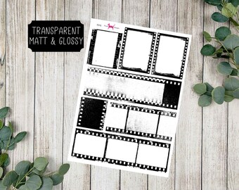 FILMSTREIFEN #1015 Sticker zur Dekoration Transparent (matt & glossy)