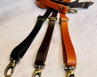 Adjustable Leather Crossbody Bag Strap: 14mm wide