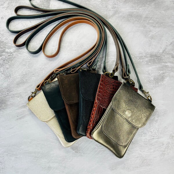Leather Crossbody Etsy