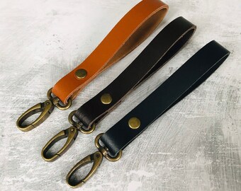 Leather Wristlet Strap For Clutch Bag