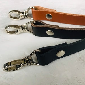 Handmade Leather Replacement Bag Strap With Silver Hardware, 19mm Wide ...