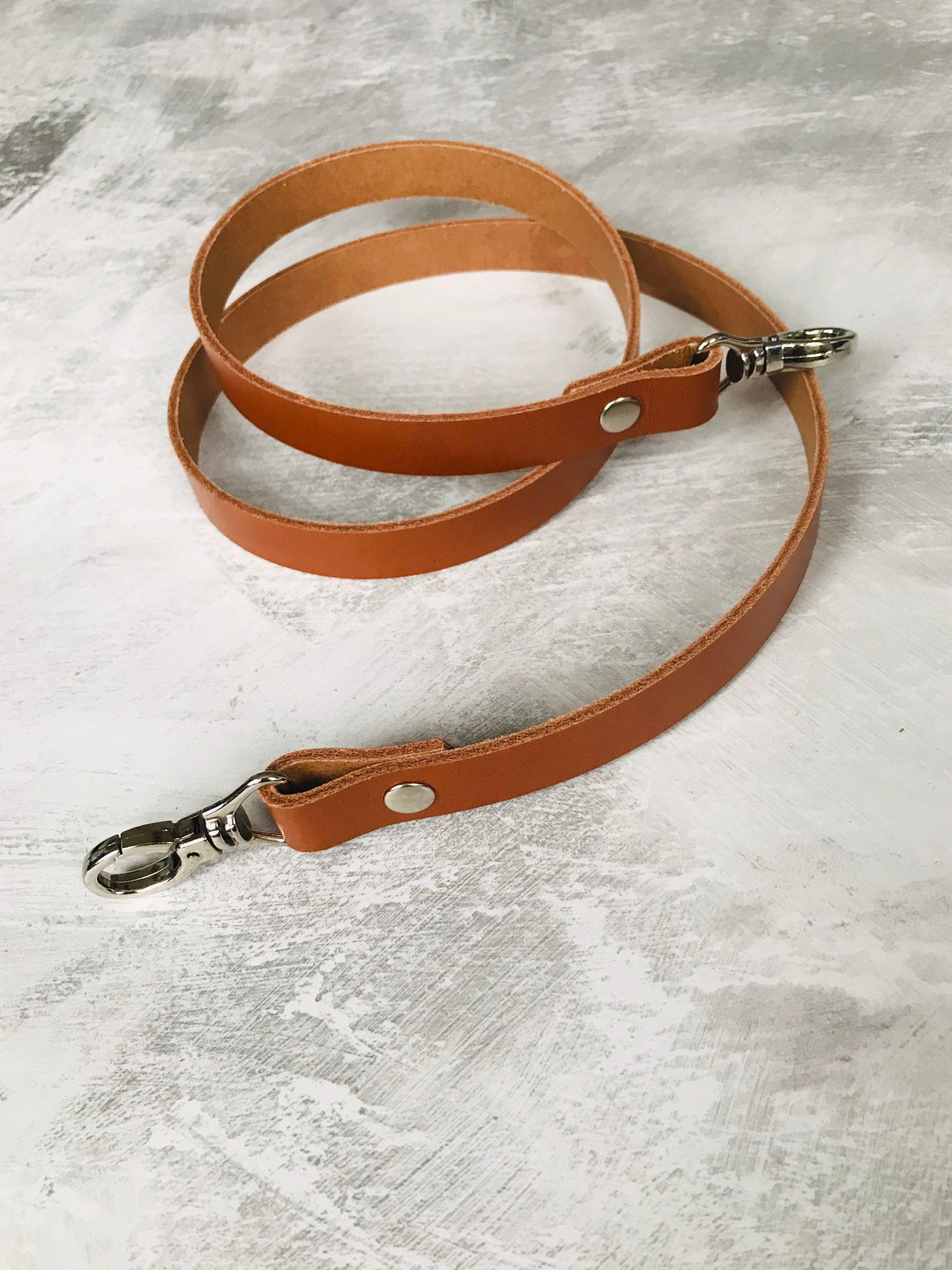 Handmade Leather Replacement Bag Strap With Silver Hardware Etsy
