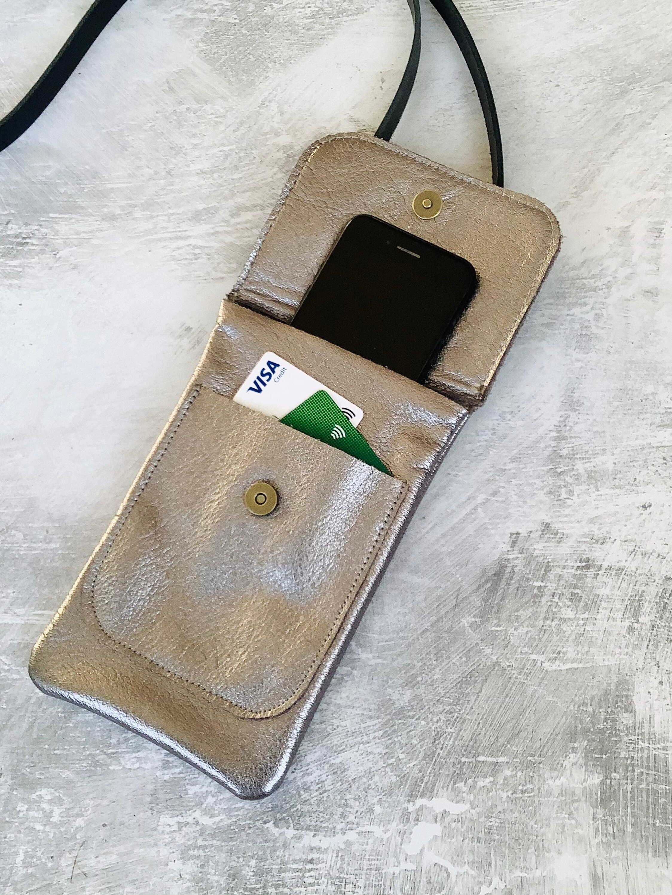 Leather Crossbody Smartphone Bag Iphone Travel Purse | Etsy