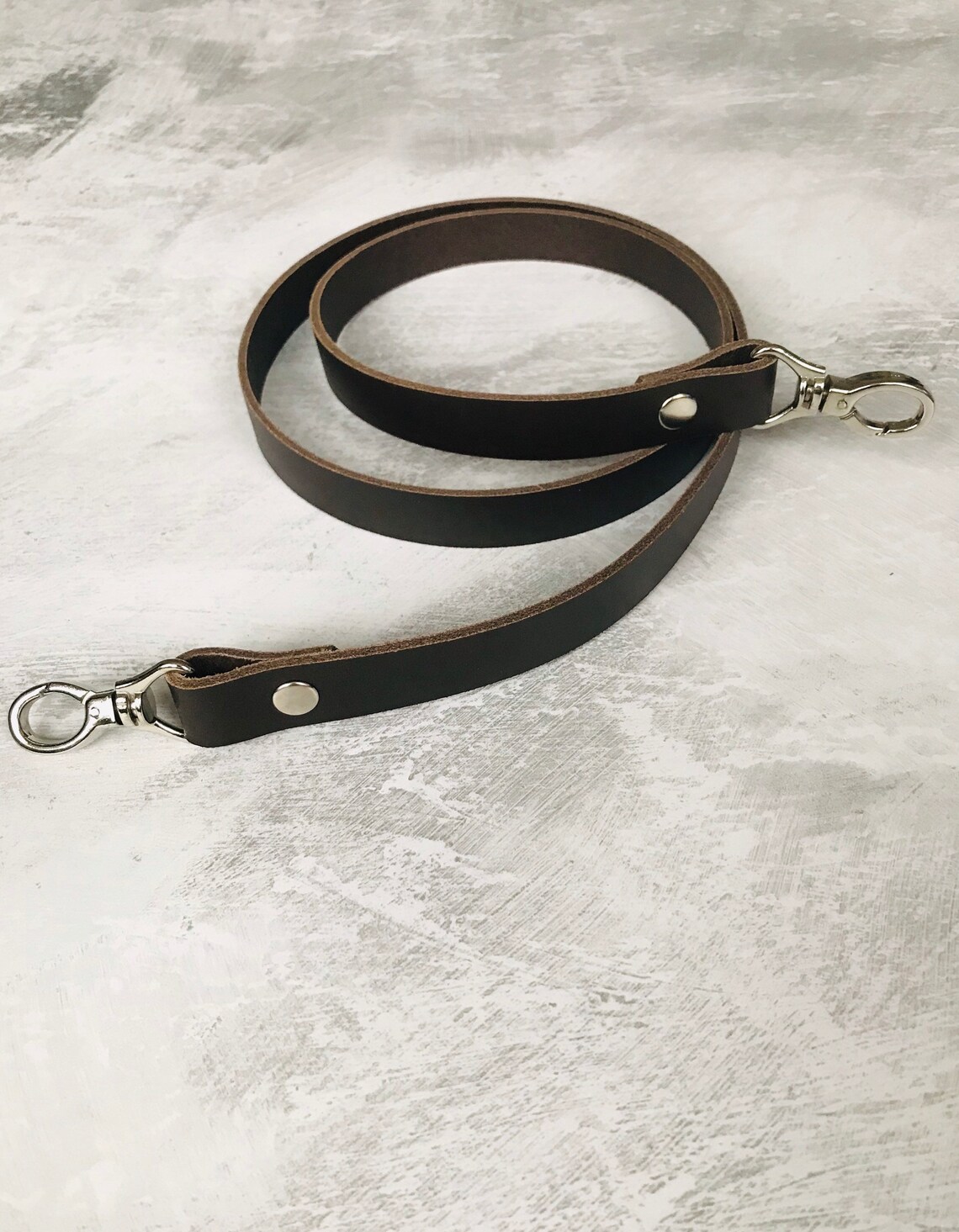 Handmade Leather Replacement Bag Strap With Silver Hardware - Etsy UK