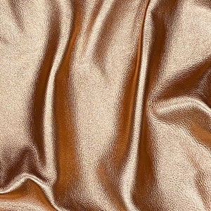 Colour sample rose gold metallic leather