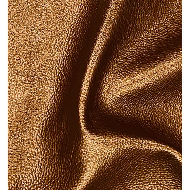 Colour sample copper metallic leather