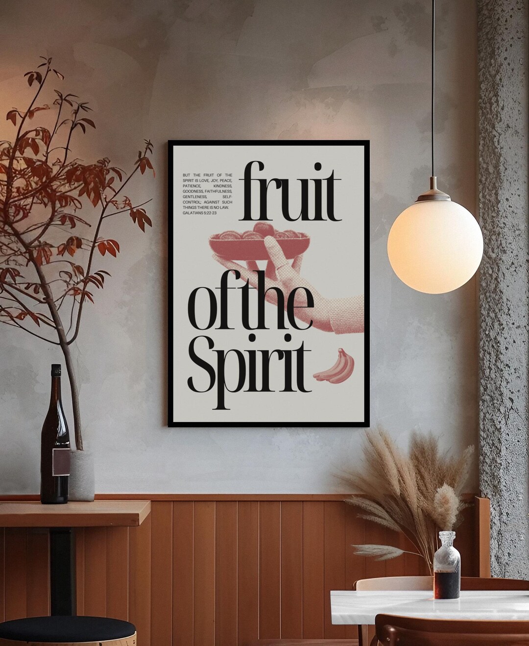 Fruit of the Spirit Galatians 5:22-23 Christian Wall Art - Bible Verse ...