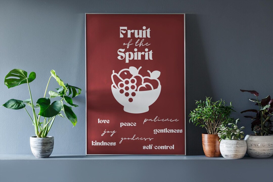 Christian Wall Art - Fruit of the Spirit Galatians 5:22 Wall Art ...