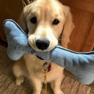 Dog Bone Toy For Puppy New Puppy Gift Soft Toy for Dog Squeaking Toy for Dog Fetch Toy for Puppy Tough Toy for Dog