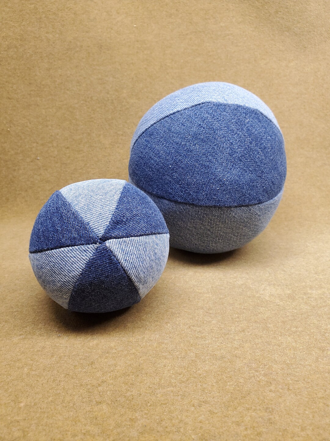 Denim Beach Ball Dog Toy Etsy