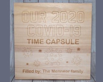 Personalised Stay Safe 2020 Time Capsule Memories Keepsake Box X-Large