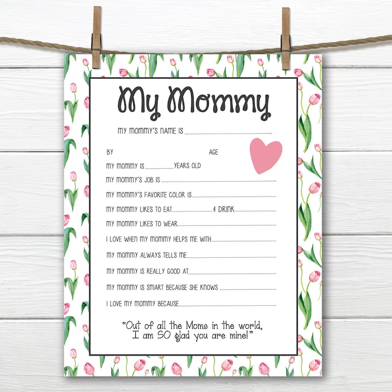 Tulips- All With regards to My Mommy Printable- Moms Working day/Mothers Birthday- Versus Kid- Electronic Document photo about All About My Mom Printable titled Tulips- All Pertaining to My Mommy Printable- Moms Working day/Mothers Birthday- Versus Boy or girl- Electronic Report