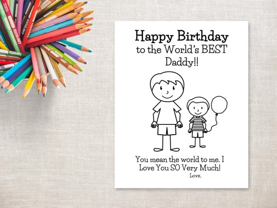 Lend Welfare Inhibit Happy Birthday Dad Card Printable Compression The 