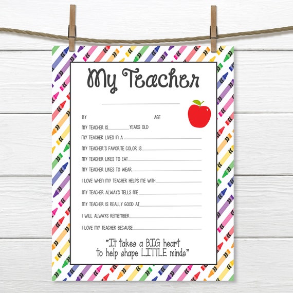 Inventive image inside all about my teacher free printable Agile image in all about my teacher free printable