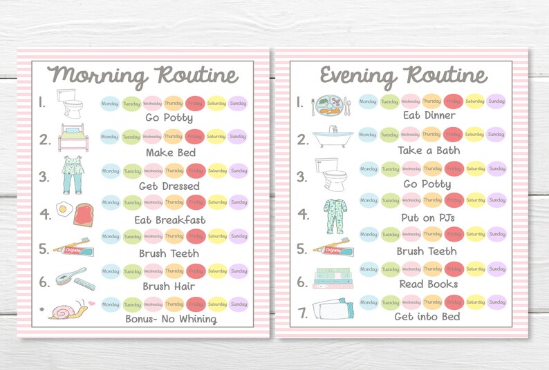 PRINTABLES WEEKLY 7 DAY Young Child/toddler Girls &amp; Boys - Etsy