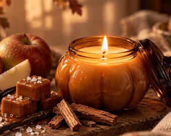 Caramelled Apple Candle | Soy & Coconut Wax Hand Poured Small Batch Scented Candle