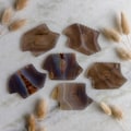 Pele Grey Agate Gua Sha Facial Massage Tool | Luxury Gift Box + Travel Pouch