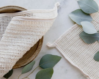 Natural Sisal Wash Cloth | Cleansing Exfoliating Face, Bath & Body Shower Cloth