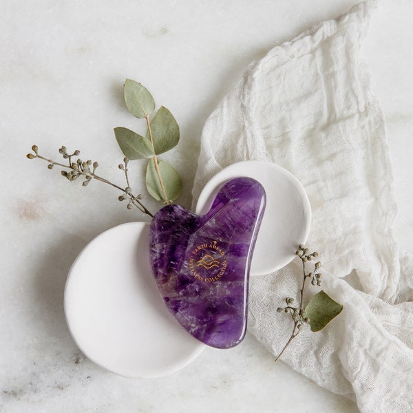 Gaia Amethyst Facial Gua Sha Massage Tool | Wellness Gift