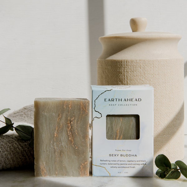 SEXY BUDDHA Luxury Vegan Bar Soap | Handmade, Sustainable Gift Bar | Valentine's Gift Idea
